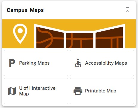 Grid links template, shown as the Campus Maps card